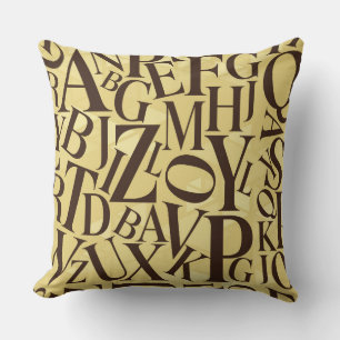 Alphabet Oreiller Jeté