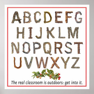 Alphabet Outdoor Classroom Poster
