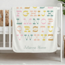  Alphabet Pastel Nursery Persoonlijk