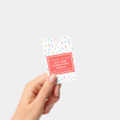 Alphabet Pattern - Elementaire schoollerarennaam Badge (Handheld)