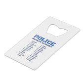 Alphabet phonétique A à Z pour les policiers (Dos Angle)