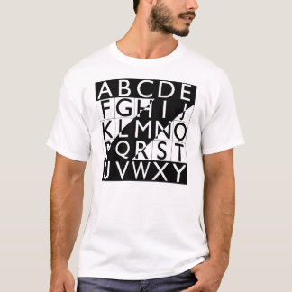 "Alphabet Piece", 2003 T-shirt
