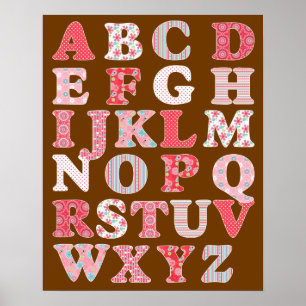 Alphabet Poster voor meisje