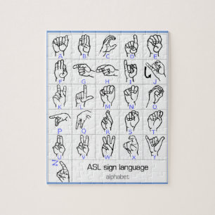 ALPHABET-puzzel SIGN TAAL Legpuzzel
