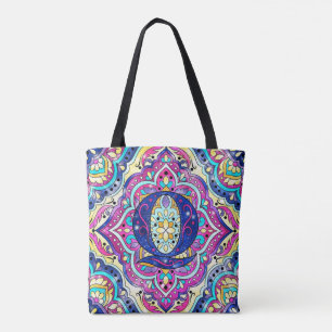 Alphabet Q mandala Draagtas