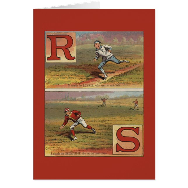 Alphabet R et S de base-ball (Devant)