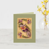 Alphabet S de fleur de Klein -- CARTE DE NOTE DKGR (Fleur jaune)