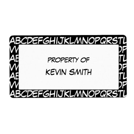 Alphabet School Labels (Voorkant)