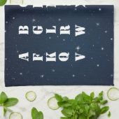 Alphabet Serviettes de cuisine (Plié)
