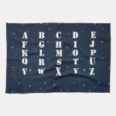 Alphabet Serviettes de cuisine (Horizontal)