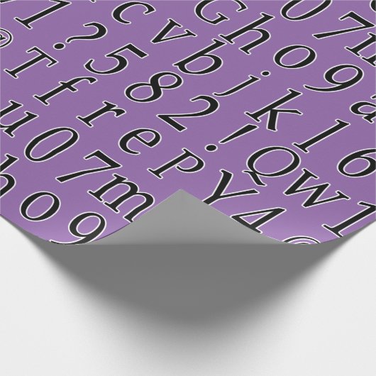 Alphabet Soup Kies uw eigen kleur Cadeaupapier (Hoek)