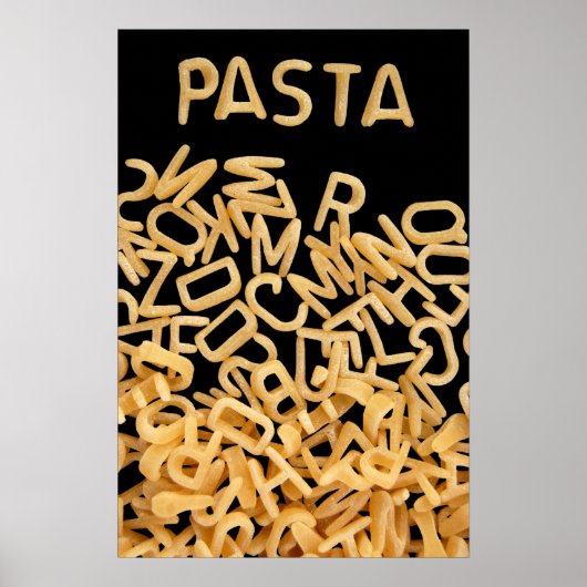 Alphabet soup pasta poster (Voorkant)