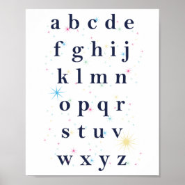 Alphabet Stars Poster