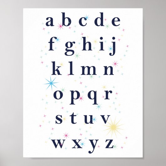 Alphabet Stars Poster (Voorkant)