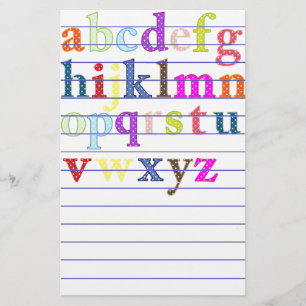 Alphabet Stationery Briefpapier