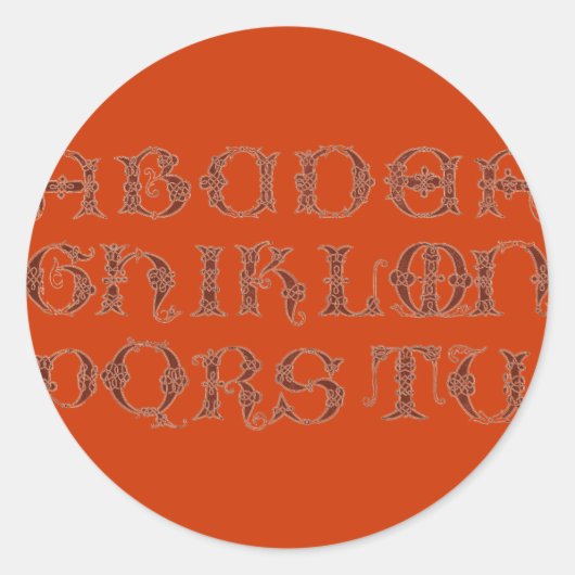 Alphabet Sticker (Voorkant)