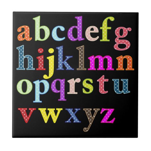Alphabet Tile Tegeltje (Voorkant)
