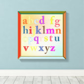 Alphabet Wrapped Canvas Afdruk (Insitu (Houten vloer))
