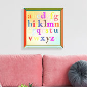 Alphabet Wrapped Canvas Afdruk (Insitu (Woonkamer))