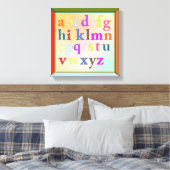 Alphabet Wrapped Canvas Afdruk (Insitu (Slaapkamer))