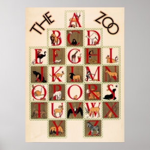 Alphabet Zoo Poster