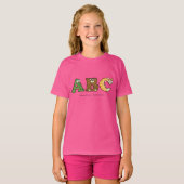 Alphabetimals Speciaal Meisje T-Shirt (Voorkant volledig)