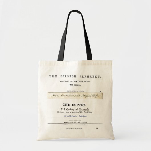 Alphabets Bag Tote Bag (Voorkant)