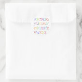 Alphabets des autocollants couleur (Sac)