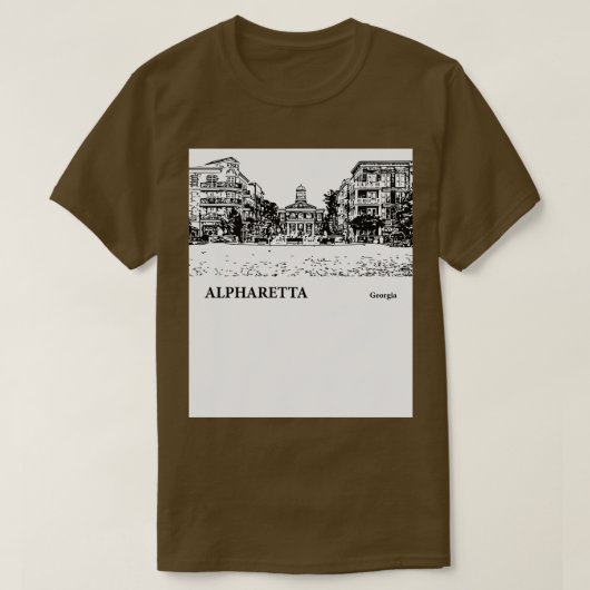 Alpharetta Géorgie TShirt 3 (Design devant)