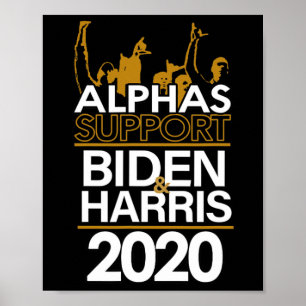 Alphas steunt Biden en Harris 2020 Presidential Poster