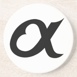 Alpheart black zandsteen onderzetter