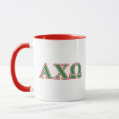 Alphi Chi Omega Green and Red Letters Mok (Links)