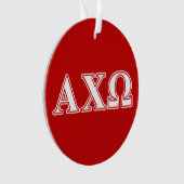 Alphi Chi Omega Lettres Blanches et Rouges (devant)