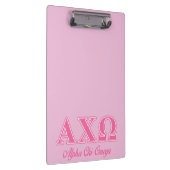Alphi Chi Omega roze letters Klembord (Rechts)