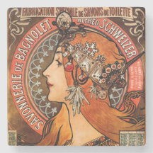 Alphone Mucha Mooie Art Nouveau Dame