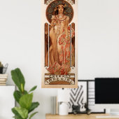 Alphons Mucha Cremant Imperial Poster (Thuiskantoor)