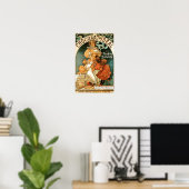 Alphonse (Alfons) Mucha Chocolat Ideal Poster (Thuiskantoor)