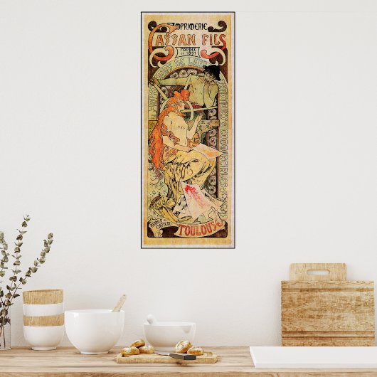 Alphonse (Alfons) Mucha Poster : Cassan Fils (Cuisine)
