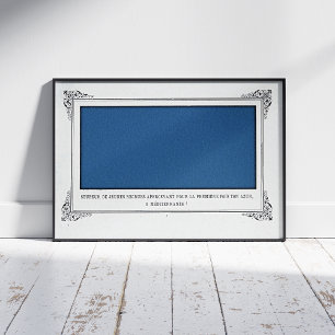 Alphonse Allais, 1 aprilgrap, Blauw, Abstracte Kun Poster