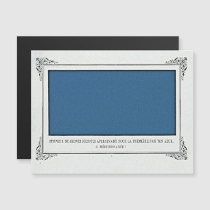 Alphonse Allais, April Fools, Blauw, Abstracte kun Magnetische Uitnodiging