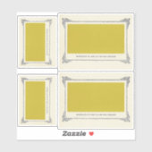 Alphonse Allais, April Fools, Geel, Abstracte kuns Sticker (Vel)