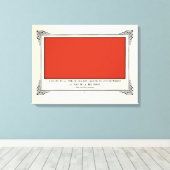 Alphonse Allais, April Fools, Rood, Abstracte kuns Canvas Afdruk (Insitu (Houten vloer))