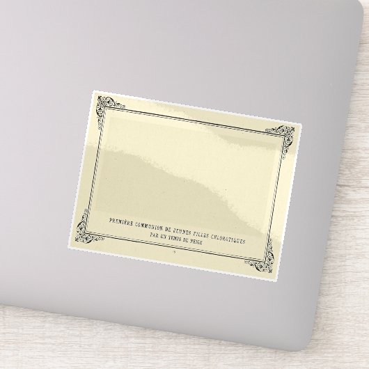 Alphonse Allais, April Fools, Wit, Abstracte Kunst Sticker (Detail)