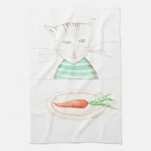 Alphonse le Chat Theedoek (Verticaal)