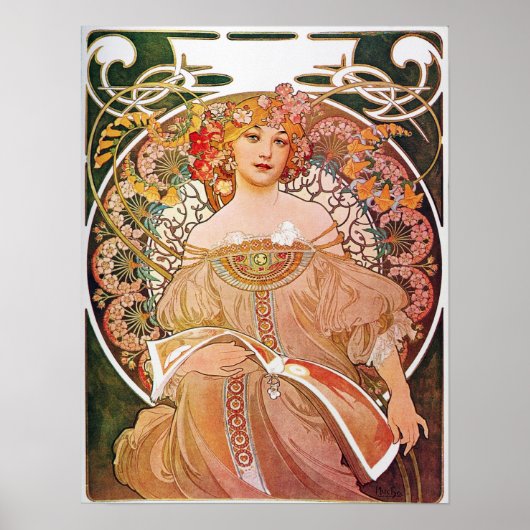  Alphonse Maria Mucha Art Poster (Voorkant)