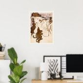 Alphonse Maria Mucha Salon des Cent  Kunst Poster (Thuiskantoor)