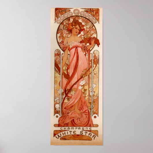 Alphonse Maria Mucha – White Star Jugendstil Art Poster (Voorkant)