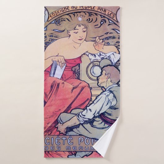 Alphonse Mucha (Serviette de bain)