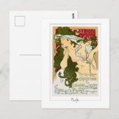 Alphonse Mucha #115 - Carte postale d'art fin (Devant / Derrière)