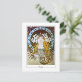 Alphonse Mucha #122 - Carte postale d'art fin (Debout devant)